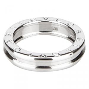 Bvlgari B.zero1 1-Band White Gold Ring Size 54