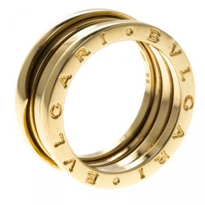 Bvlgari B.Zero1 3-Band Yellow Gold Ring Size 56