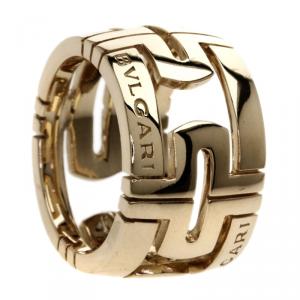 Bvlgari Parentesi Yellow Gold Large Band Ring Size 47
