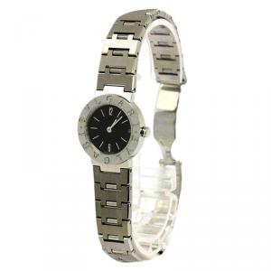 Bvlgari Black Stainless Steel Bvlgari-Bvlgari Women's Wristwatch 23MM