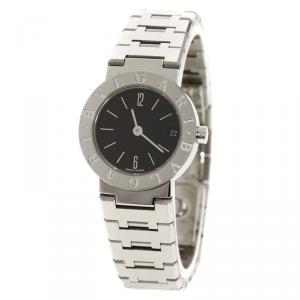 Bvlgari Black Stainless Steel Bvlgari Bvlgari Women's Wristwatch 23MM