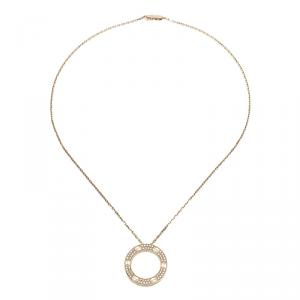 Pre Owned قلادة كارتييه لوف دلاية ألماس ذهب وردي