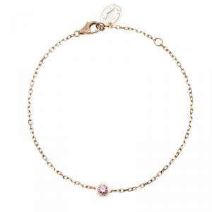 مملوكة مسبقًا Cartier Saphirs Légers De Cartier Pink Sapphire Rose Gold Bracelet 