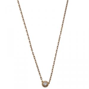 مملوكة مسبقًا Cartier Diamants Légers De Cartier Diamond 18kt Yellow Gold Small Model  Necklace 