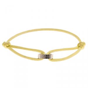 مملوكة مسبقًا Cartier Love Charity White Gold Green Adjustable Cord Bracelet
