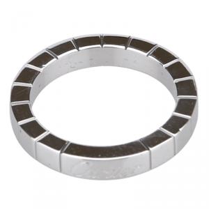 Pre Owned Cartier Lanières White Gold Ring Size 48