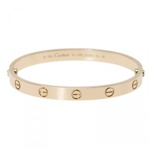 مملوكة مسبقًا Cartier Love Yellow Gold Bracelet 18CM