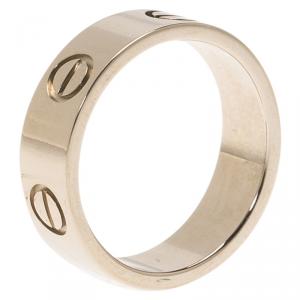 Pre Owned خاتم كارتييه لوف ذهب أبيض مقاس 51