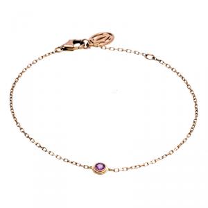 Pre Owned Cartier Saphirs Légers De Cartier Pink Sapphire 18K Rose Gold Bracelet