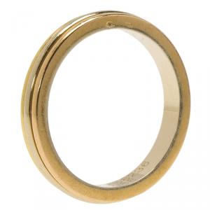 Pre Owned Cartier Trinity Tri-Tone 18K Gold Wedding Band Ring Size 49