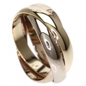 Cartier Trinity 18K 3-Tone Gold Ring Size 48
