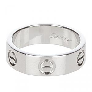 Pre Owned Cartier Love Platinum Ring Size 52
