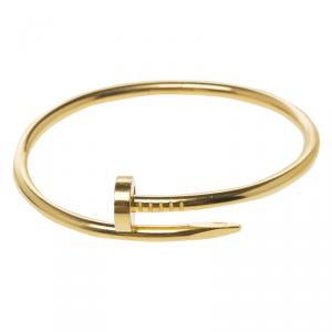 Pre Owned Cartier Juste Un Clou 18kt Yellow Gold Bracelet 16cm