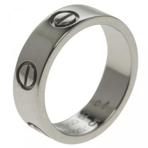 Pre Owned Cartier Love Platinum Band Ring Size 50