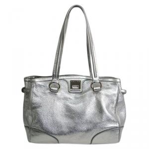 Pre Owned Celine Metallic Calfskin Leather Tote