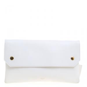 Celine White Leather Bum Waist Bag