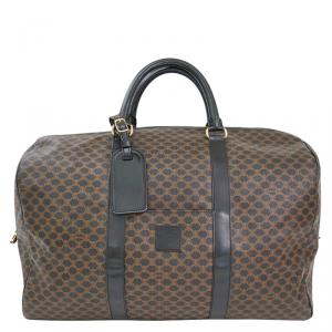 Pre Owned Celine Black/Brown Macadam Canvas Suitcase