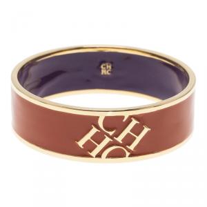 Pre Owned CH Carolina Herrera Orange Bangle Bracelet