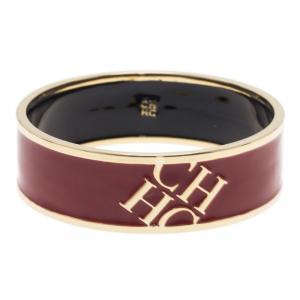 Pre Owned Carolina Herrera CH Red Bangle Bracelet
