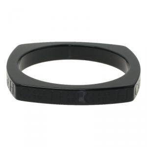 Pre Owned Carolina Herrera CH Black Resin Bangle Bracelet
