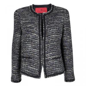 Pre Owned CH Carolina Herrera Multicolor Boucle Jacket L