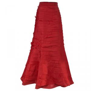 CH Carolina Herrera Taffeta Maxi Skirt L