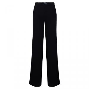 Pre Owned Chanel Black CC Trousers M