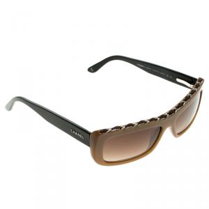 Pre Owned نظارة شمسية شانيل 5130Q بني مربعة