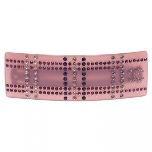 Chanel CC Crystal Pink Resin Hairclip