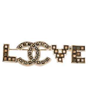 مملوكة مسبقًا Chanel CC Love Brooch