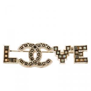 مملوكة مسبقًا Chanel CC Love Brooch