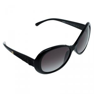 Pre Owned نظارة شمسية شانيل 5156-B هافانا CC سوداء مستديرة