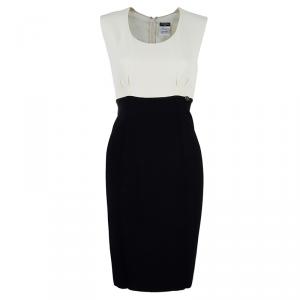 Pre Owned Chanel Monochrome Sleeveless Dress S