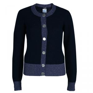 Chanel Navy Blue Cardigan M