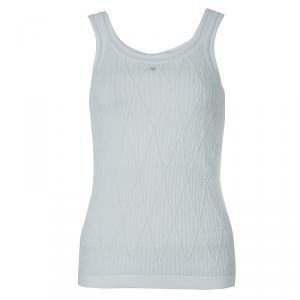 Chanel White Knit Tank Top S