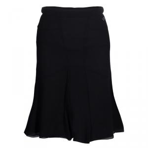 Chanel Black Flare Skirt S