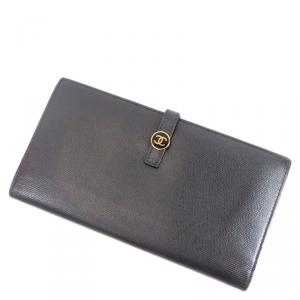Chanel Black Caviar CC Continental Wallet