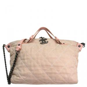Chanel Pink Calfskin Quilted Bag