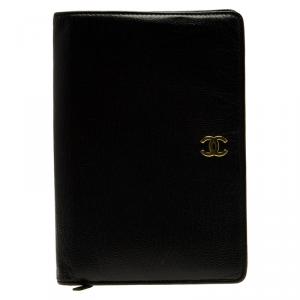 Chanel Black Leather CC Bi-Fold L-Yen Wallet
