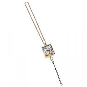Pre Owned Chanel Bronze Eiffel Tower and Perfume Box Bag Charm