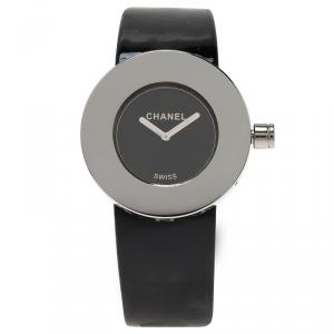 Chanel Black Stainless Steel La Ronde Women's Wristwatch 30MM