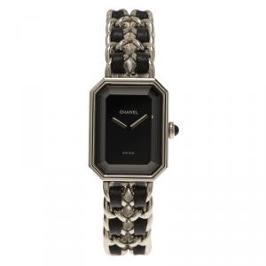 Chanel Black Stainless Steel Premiere Women's Wristwatch 20MM
