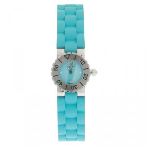 Chaumet Blue Stainless Steel & Rubber Class One Women's Wristwatch 24MM