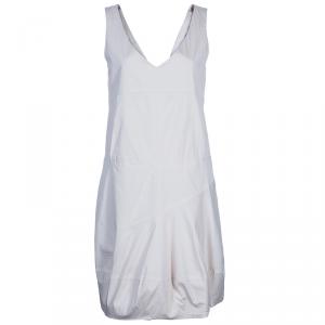 Pre Owned Chloe Beige Wrap Front Sleeveless Dress M