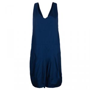 Chloe Blue Wrap Front Sleeveless Dress M