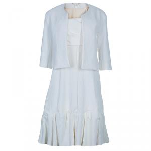 Chloe Off-white Strapless Dress and Blazer Set M