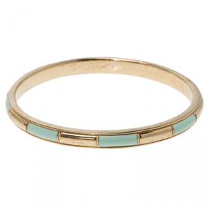 Chloe Turquoise Enameled Gold Tone Bangle 21cm