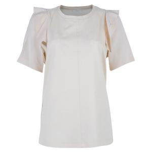 Pre Owned Chloe Beige Cotton Top L