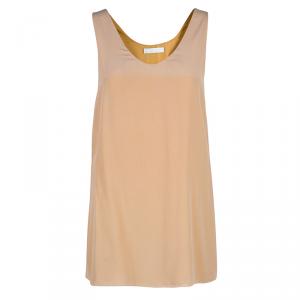 Pre Owned Chloe Nude Silk Top  M