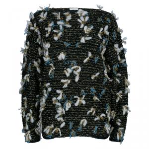 Pre Owned Chloe Lurex Metallic Knit Sweater S